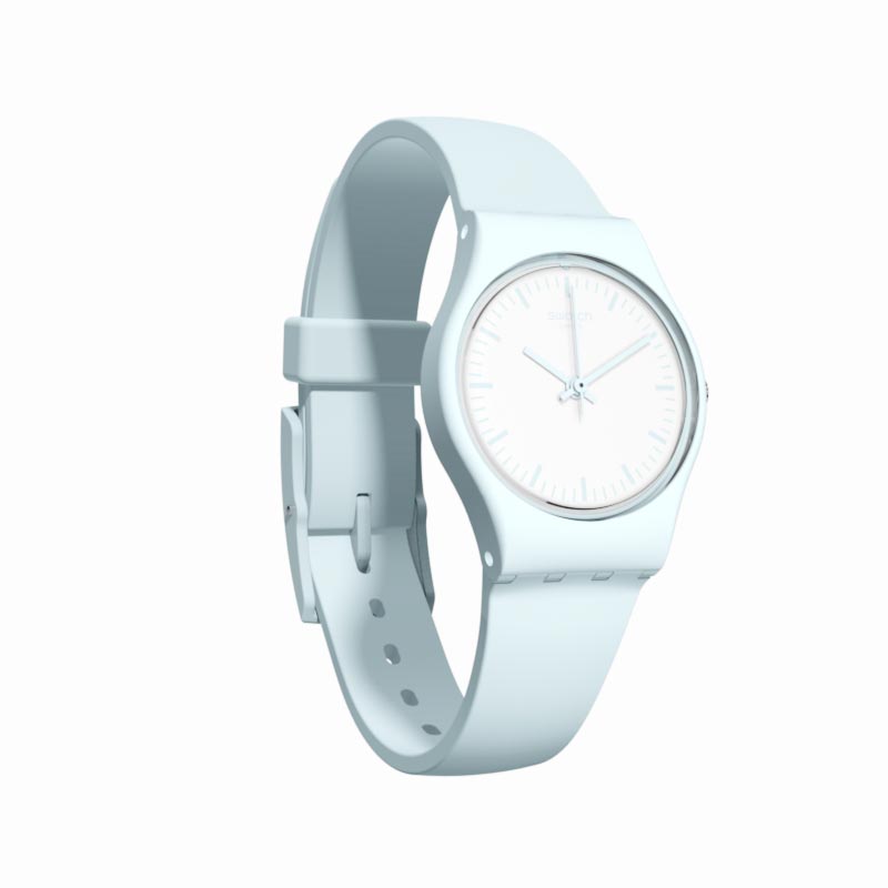 Swatch orologio unisex 25mm azzurro silicone clearsky ll119