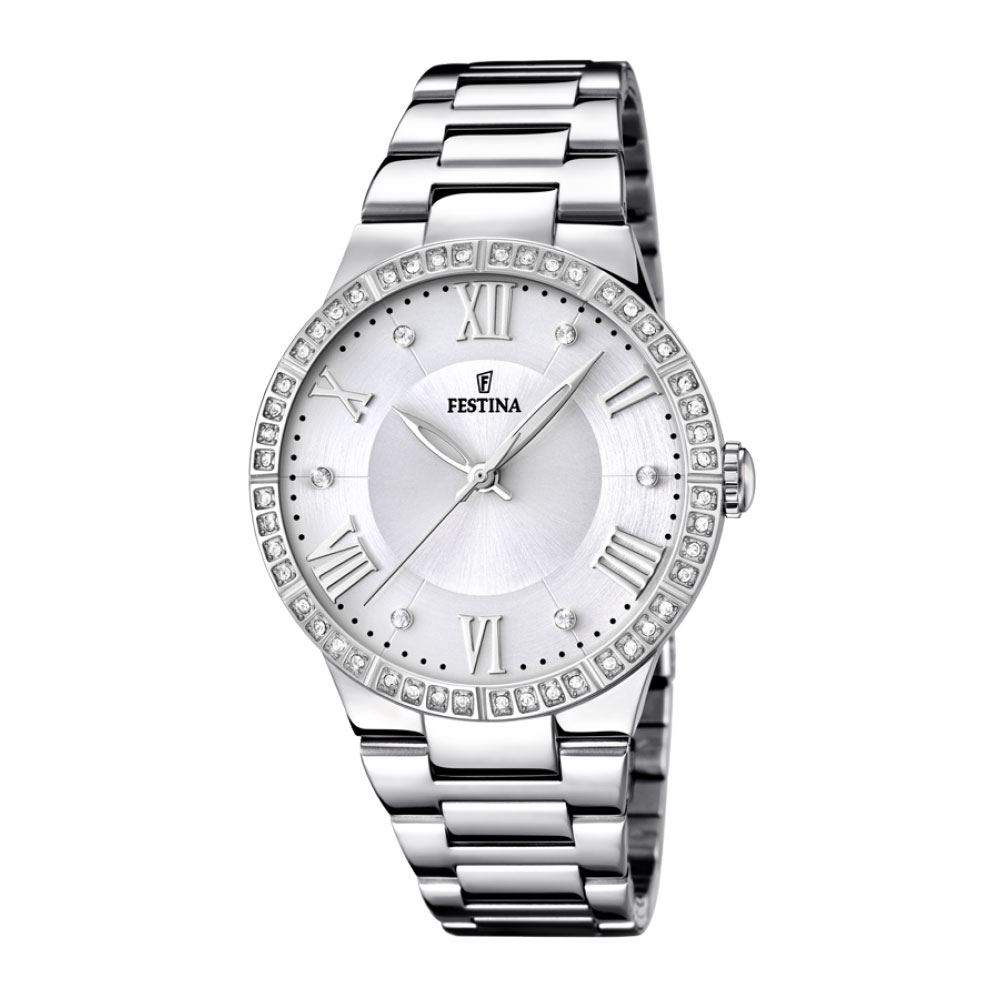 Festina orologio donna Mademoiselle acciaio numeri romani F16719/1