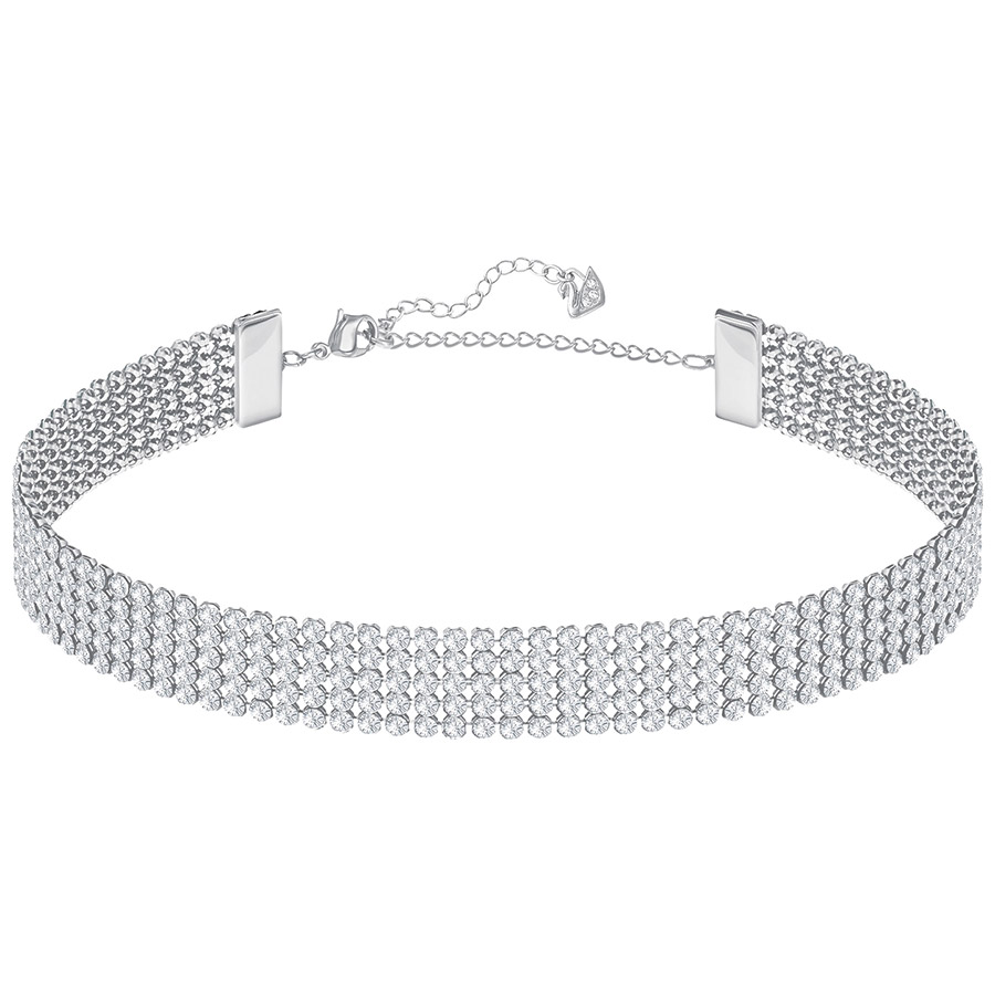 Swarovski girocollo fit bianco placcatura palladio 5299886 zoomable