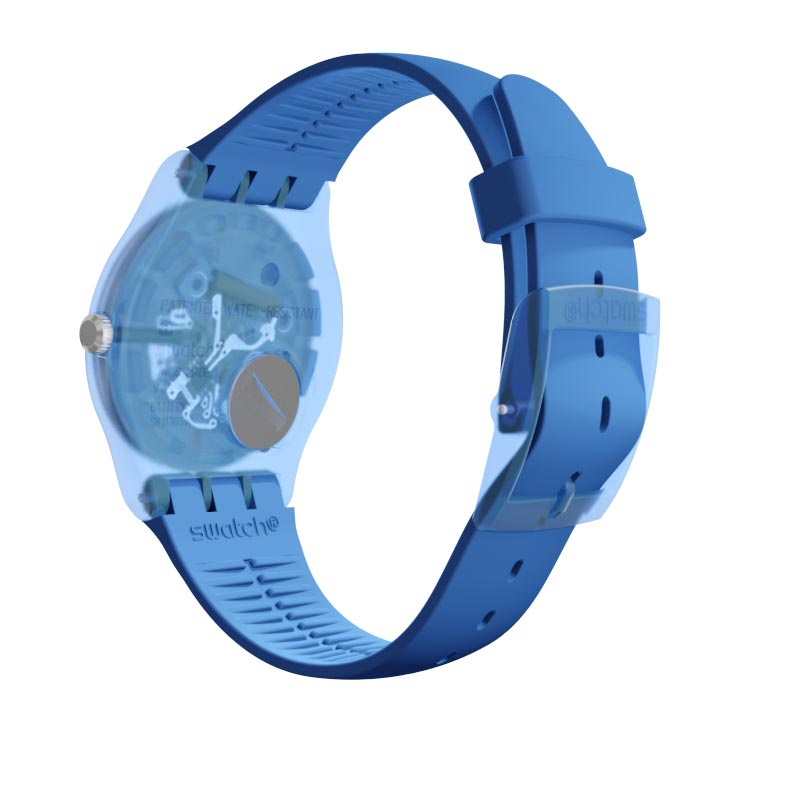 Orologi Swatch - maronogioielli - Swatch orologio COLOR SQUARE blu  arcobaleno plastica silicone SUON125