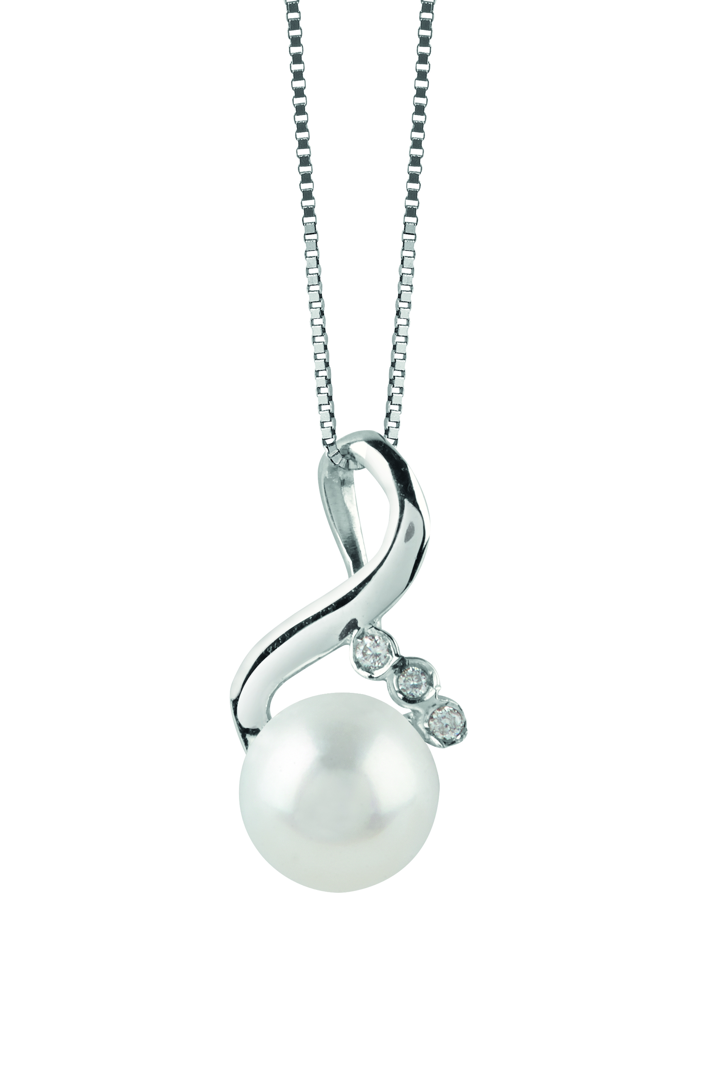 Bliss collana Mademoiselle oro perla 6,5mm diamanti 20073761