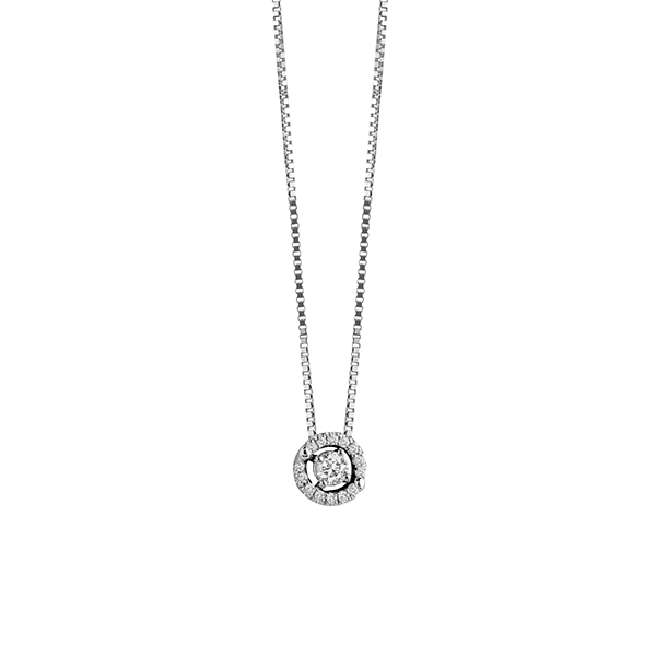 Salvini collana oro bianco 18 kt punto luce diamanti 20067580