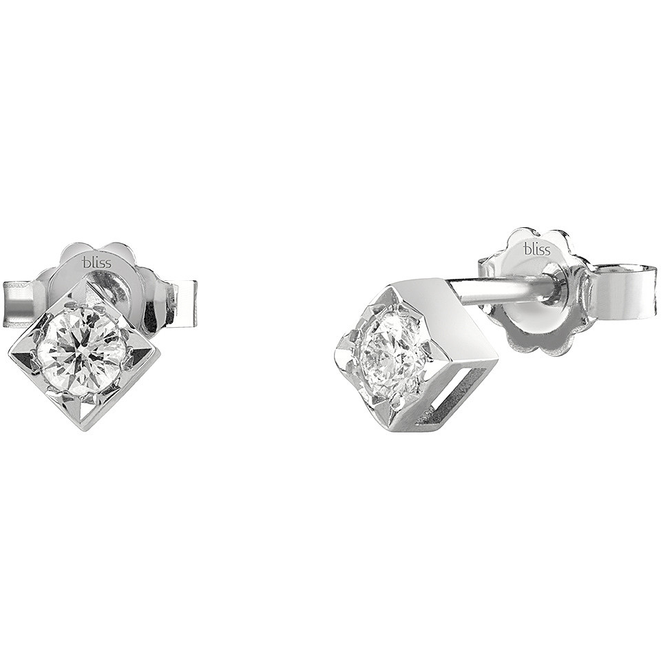Bliss orecchini oro bianco con diamanti ct 0,04 collez. Dream 20077227