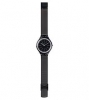 Reloj Swatch unisex de acero inoxidable de malla de milán piel negro SKINOTTE SVOB100M