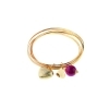 La bienaventuranza de la pulsera de mujer de duro bronce, de piedra roja del corazón 20075539