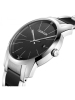 Calvin Klein para hombre reloj de la ciudad de acero pvd negro K2G2G1B1