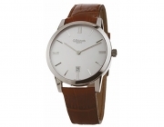Altanus herrenuhr gehäuse stahl 40 mm-armband leder braun master 7889M