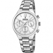 Festina watch steel chrono quad silver F20391/1