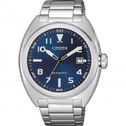 Ciudadano mens reloj automático urbana mecánico esfera azul NJ0100-89L